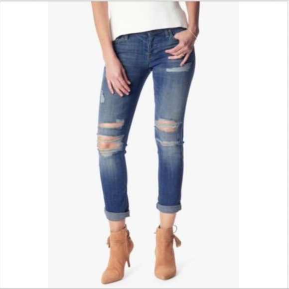 7 For All Mankind Josefina Skinny Boyfriend Jeans - Picture 1 of 13
